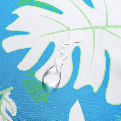 Quadratischer Garten-Kissenbezug mit UV-beständigem Outdoor-Polyester, tropischem Blattjacquard und verdecktem Reißverschluss Brehn