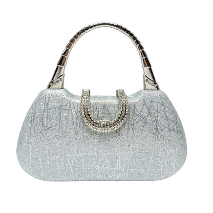 Rhinestone-Detail Abendhandtasche
