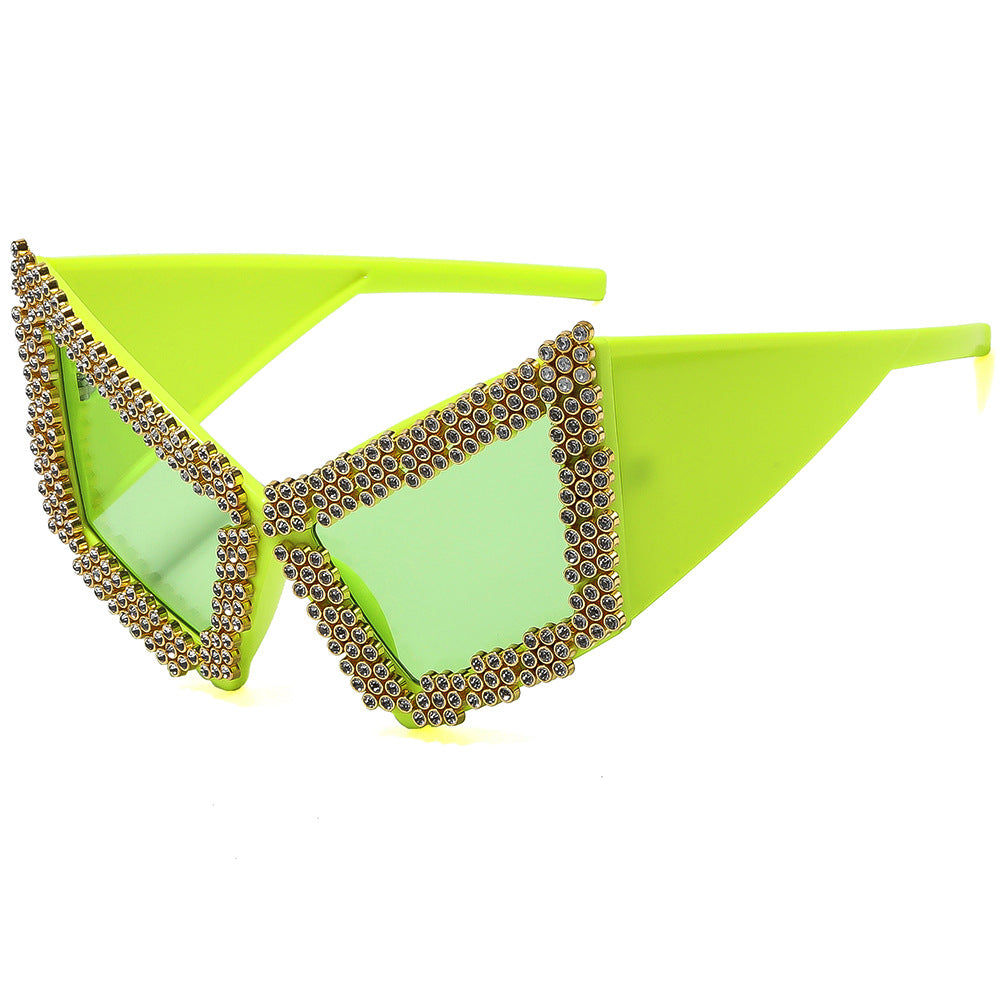 Damen Sonnenbrille im extravaganten Design mit luxuriösem Strassbesatz Brehn