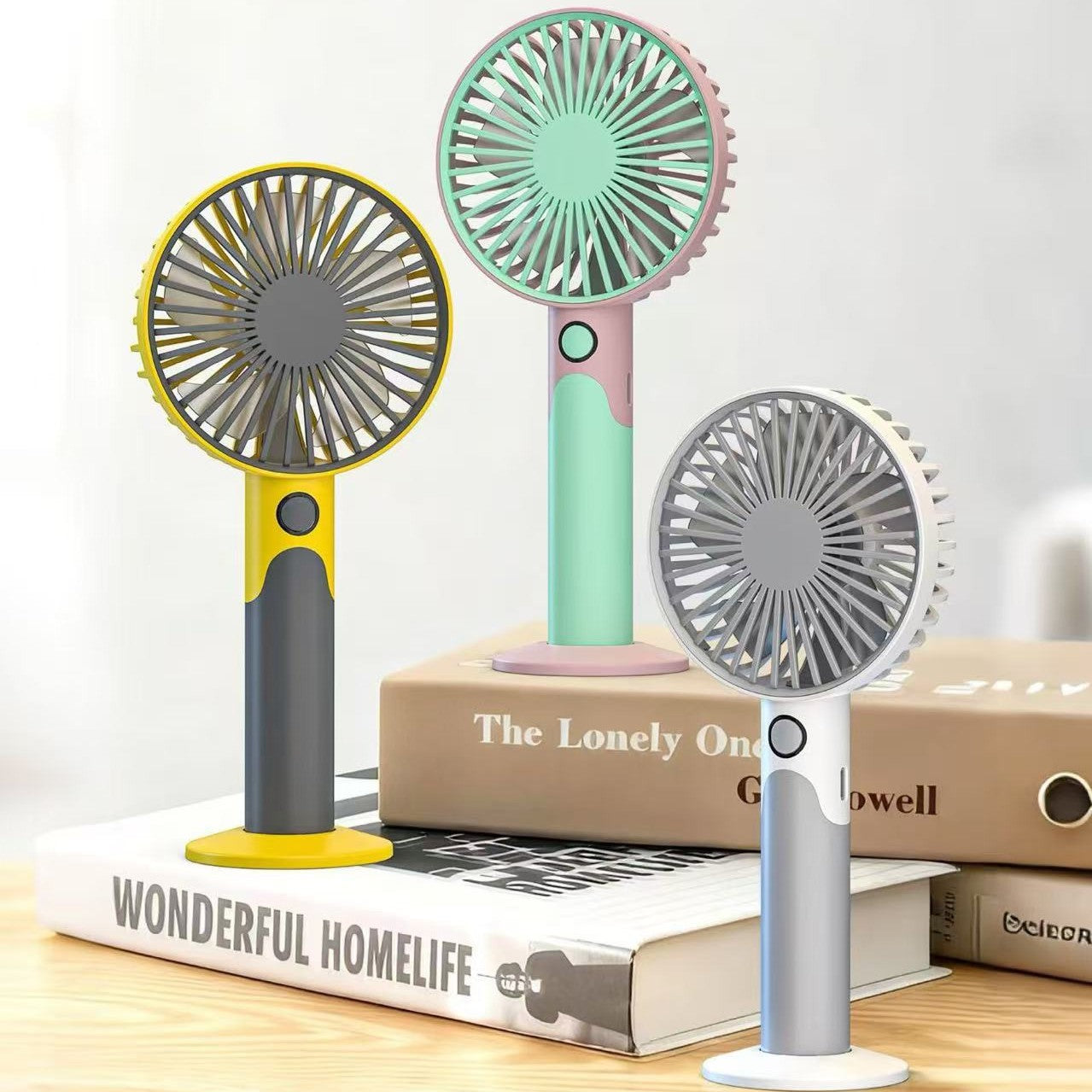 Unisex Tragbarer Tischventilator mit verstellbarem Neigungswinkel Brehn