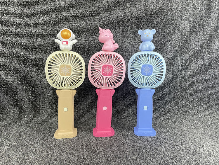 Unisex Tragbarer Mini-Handventilator mit Tierfiguren Brehn