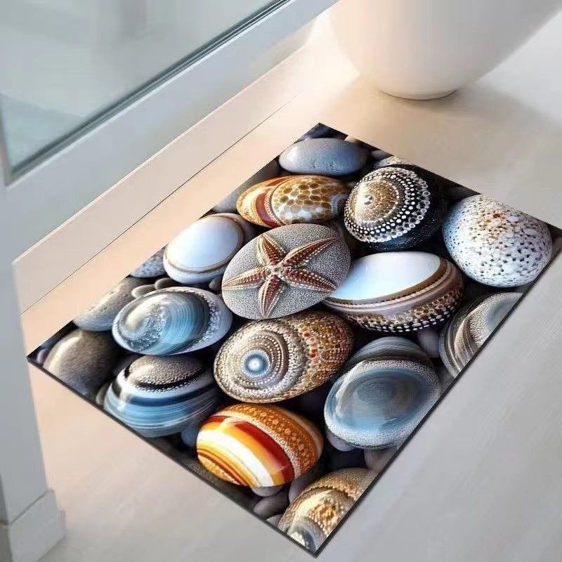 Küstenschalen-Design Badezimmermatte Brehn