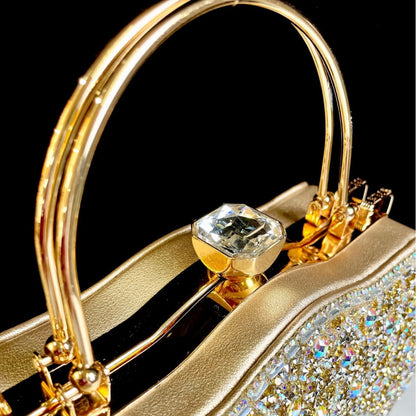 Dekorative Kristall-Detail Abendhandtasche
