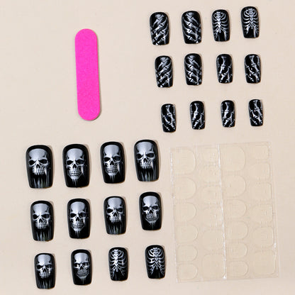 Gothic Skeleton Nagelkunst Set Brehn