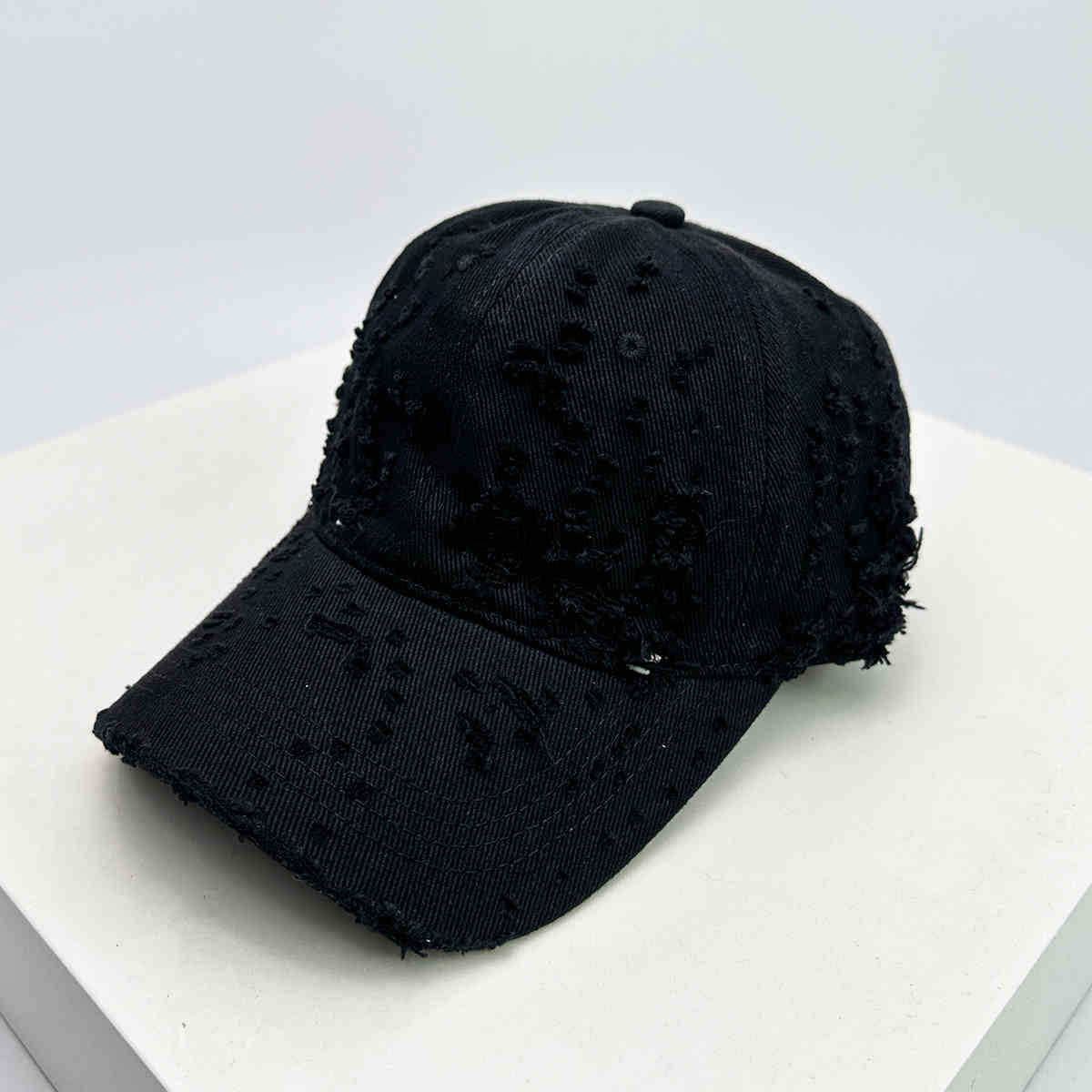 Damen Distressed Texturiertes Baseball Cap Brehn