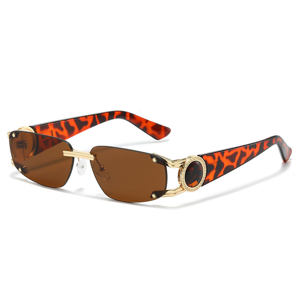 Stylische Minimalistische Rechteckige Sonnenbrille Brehn