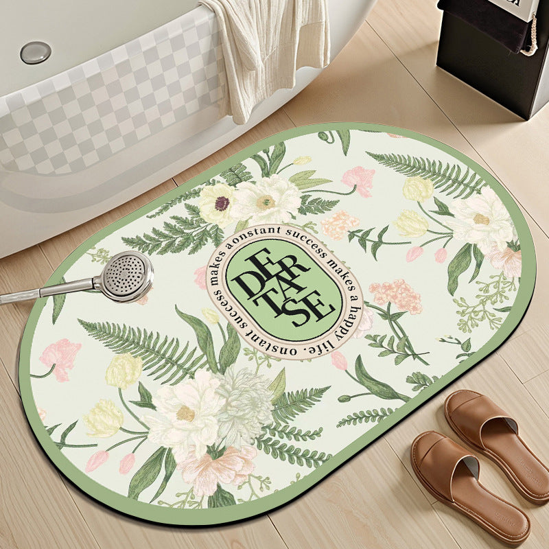 Blumenmuster Badematte Brehn