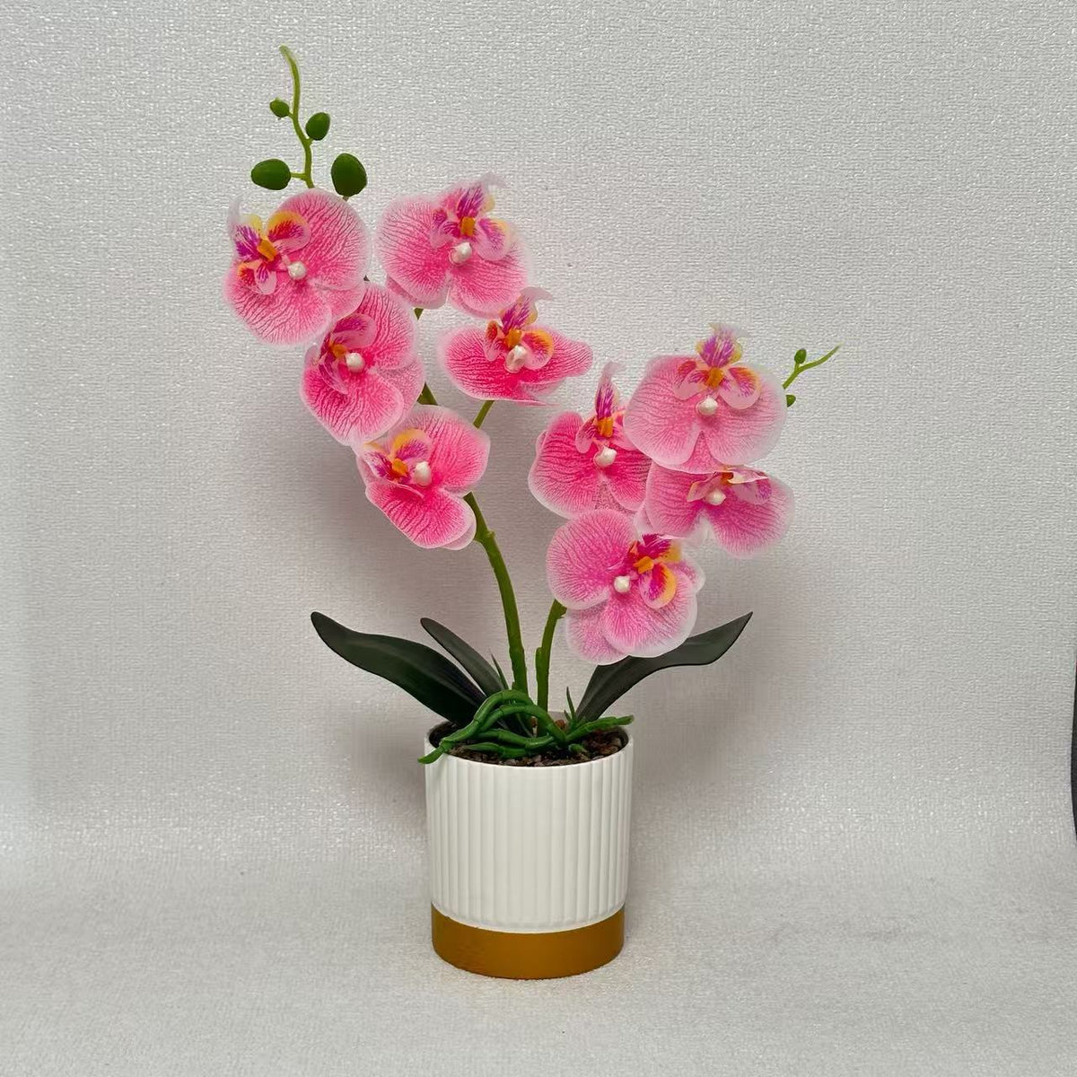 Elegante künstliche pinke Orchideenpflanze für Home Decor