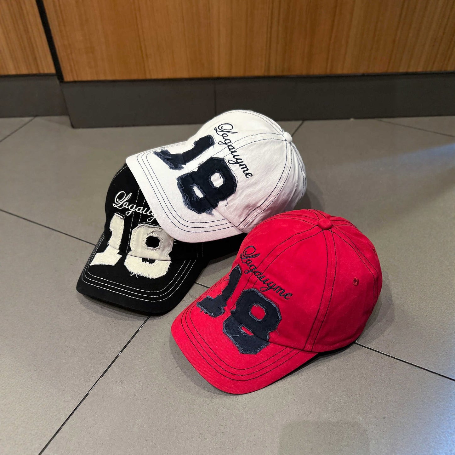 Herren Zerrissene Bestickte Baseballmütze Brehn