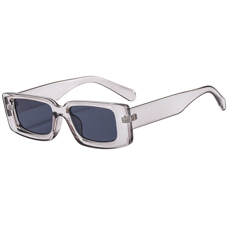 Damen modische Sonnenbrille mit trendy transparentem Rahmen und sportlichem Design Brehn