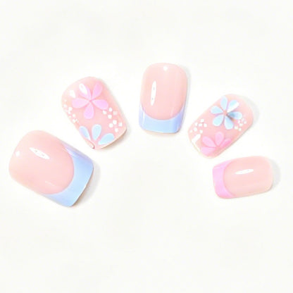 Künstlerische Blumendekorations-Nagelspitzen Brehn
