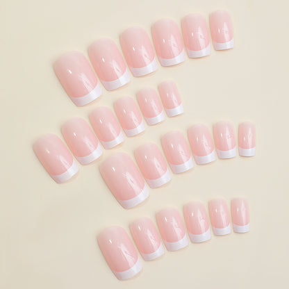 French Tip Press-On Nail Set Brehn 1788495145
