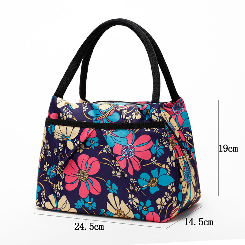 Blumige isolierte Lunch-Kühltasche Brehn
