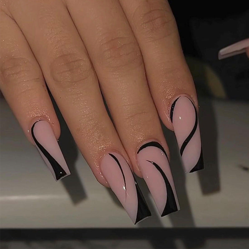 Glamouröse Glitzer-Stiletto Press-On Nägel Brehn