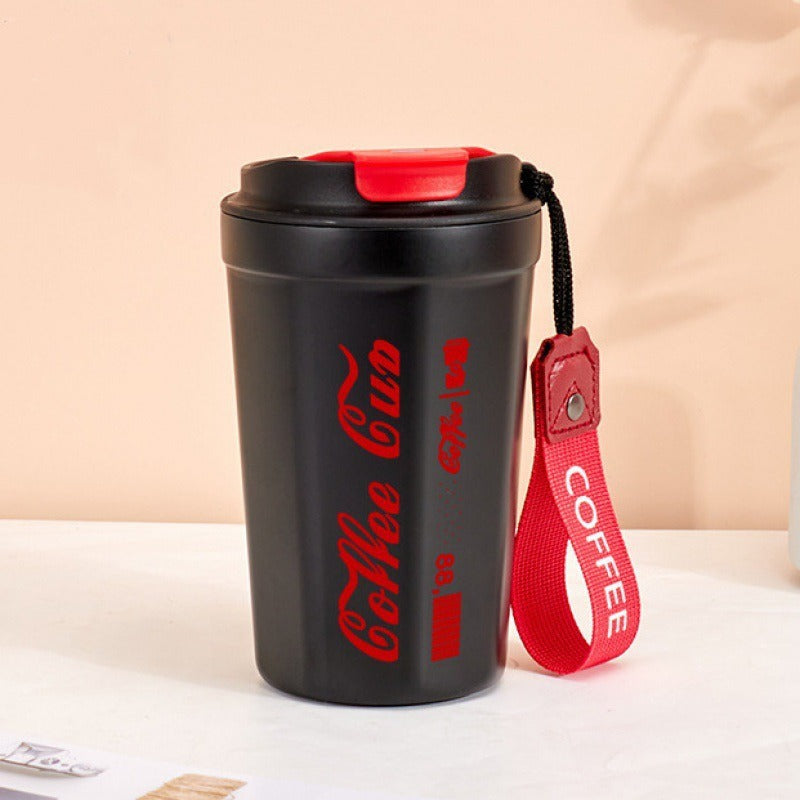 Damen isolierter Kaffeebecher mit praktischer Tragevorrichtung Brehn