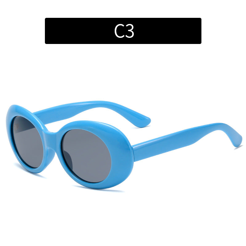 Schicke Übergroße Runde Sonnenbrille