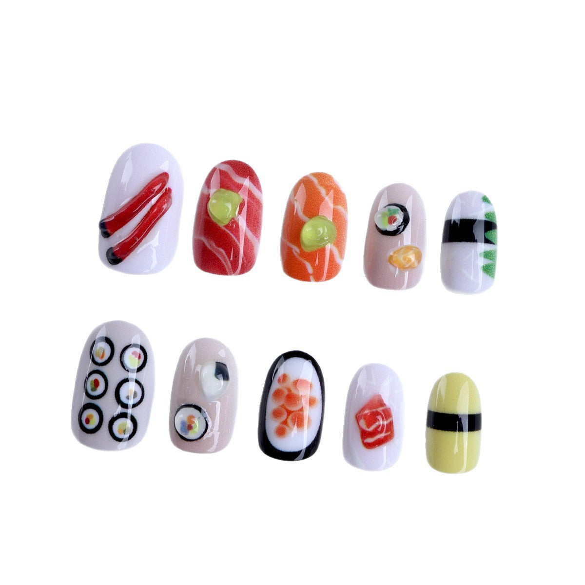 Kunstvolle Nagelkunst Im Sushi-Design Brehn