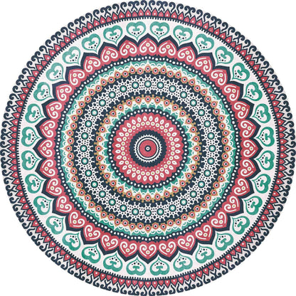 Runder geometrisches Muster Bereichsteppich