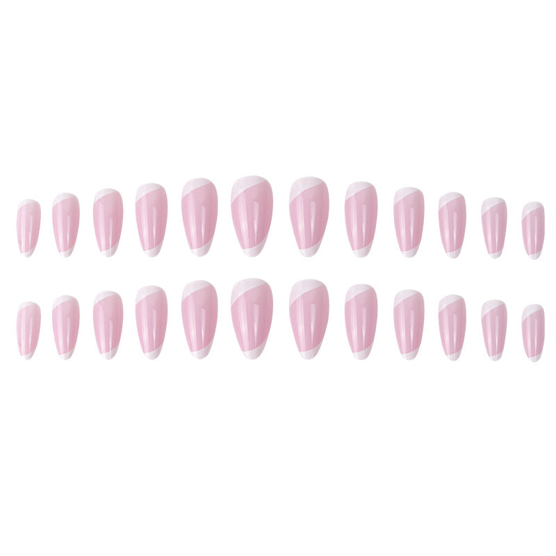 Elegante Stiletto Press-On-Nägel mit French Tip Design Brehn