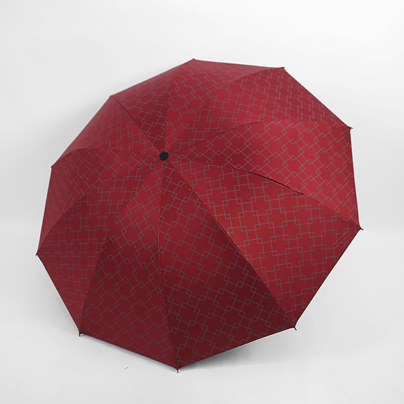 Damen Faltbarer Regenschirm mit modernem geometrischen Muster Brehn