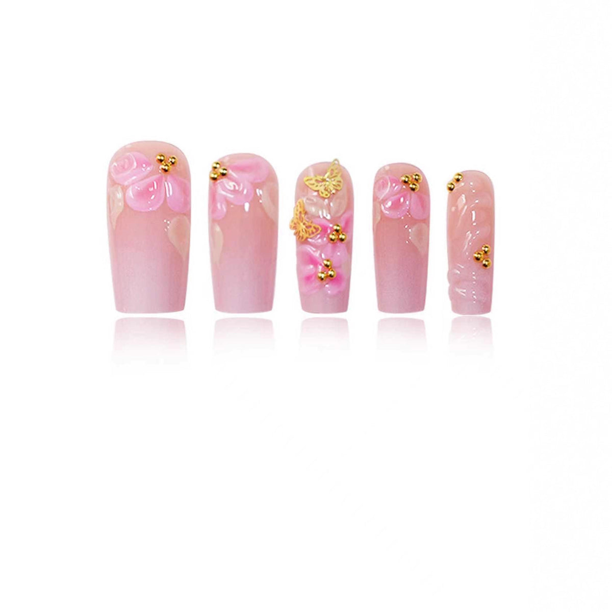Premium dekorative florale Nagelverzierungen Brehn