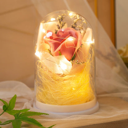 Dekorative Glaskugel mit LED-Beleuchtung