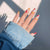 Blumenmuster Press-On Nagelset Brehn