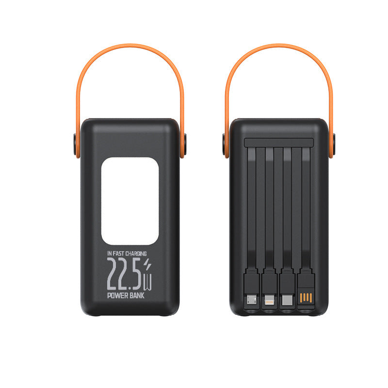 Tragbare Powerbank mit Schnellladefunktion und integriertem Tragegriff Brehn
