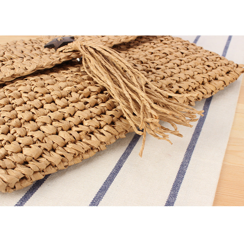 Handgefertigte Strohtasche Brehn