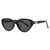 Damen modische Cat-Eye Sonnenbrille mit elegantem Metallrahmen und UV-Schutz Brehn