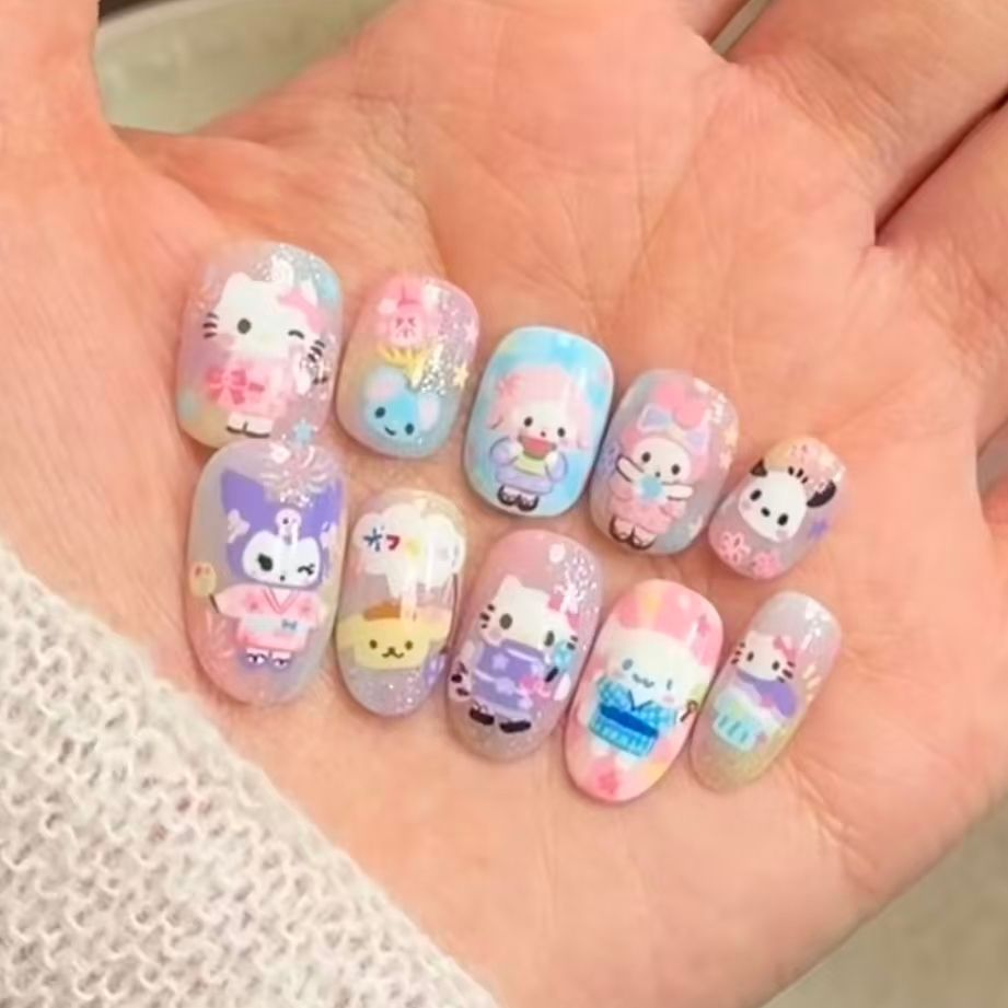Künstlerisches Ombre Glitter Nagelkunst Set Brehn