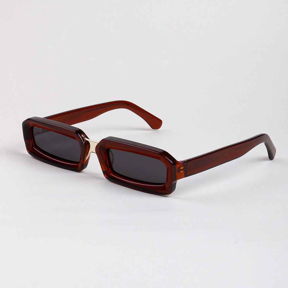 Damen stilvolle Sonnenbrille im modernen rechteckigen Design mit komfortablem Rahmen Brehn