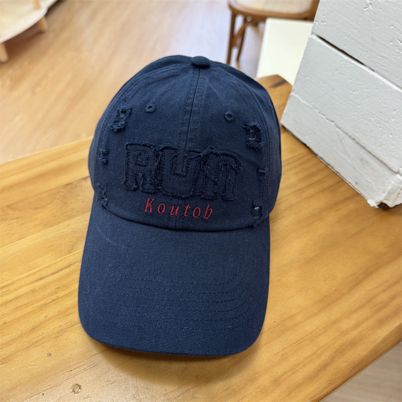 Herren Distressed Bestickte Baseballmütze Brehn