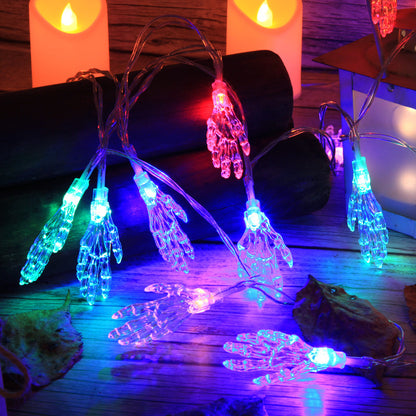 Gruselige LED Hand Lichterkette Brehn