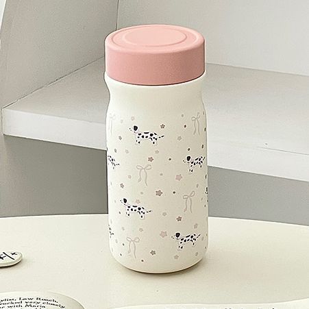 Damen Isolier-Trinkflasche mit niedlichem Hundemotiv Brehn