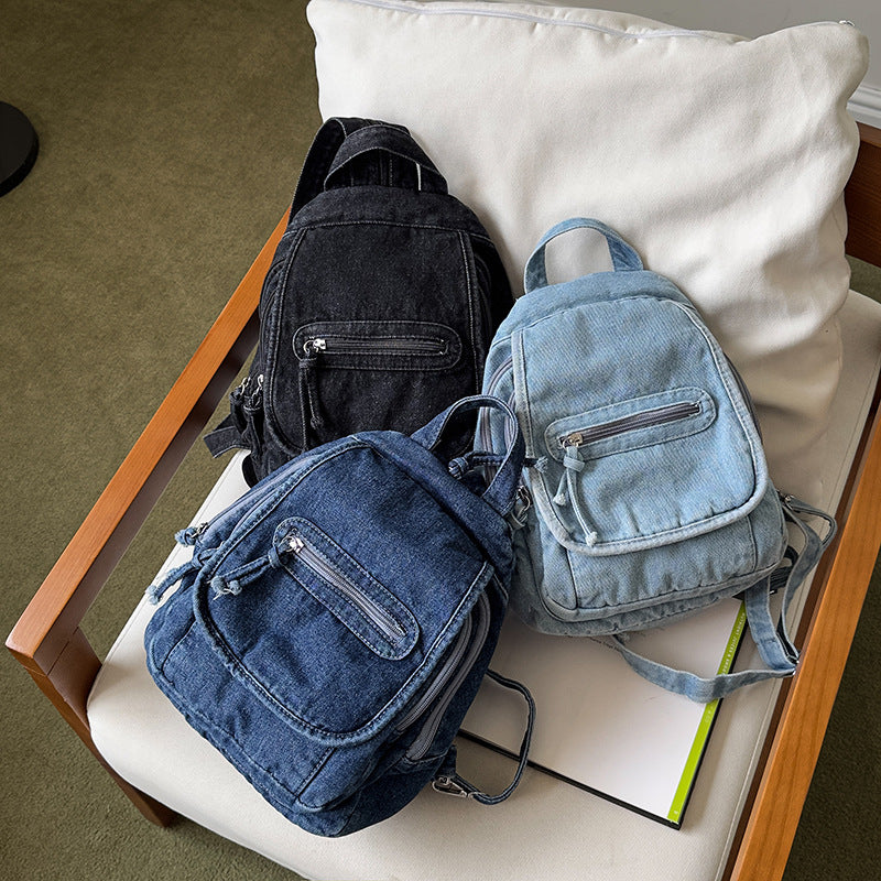Stylische Denim Mini-Rucksack Brehn