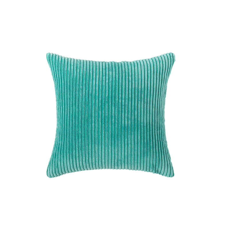Corduroy Rippierter Quadratischer Akzentkissenbezug mit tiefem Kanaltextur und verdecktem Reißverschluss