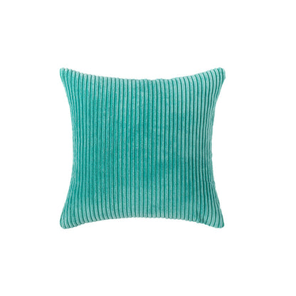 Corduroy Rippierter Quadratischer Akzentkissenbezug mit tiefem Kanaltextur und verdecktem Reißverschluss