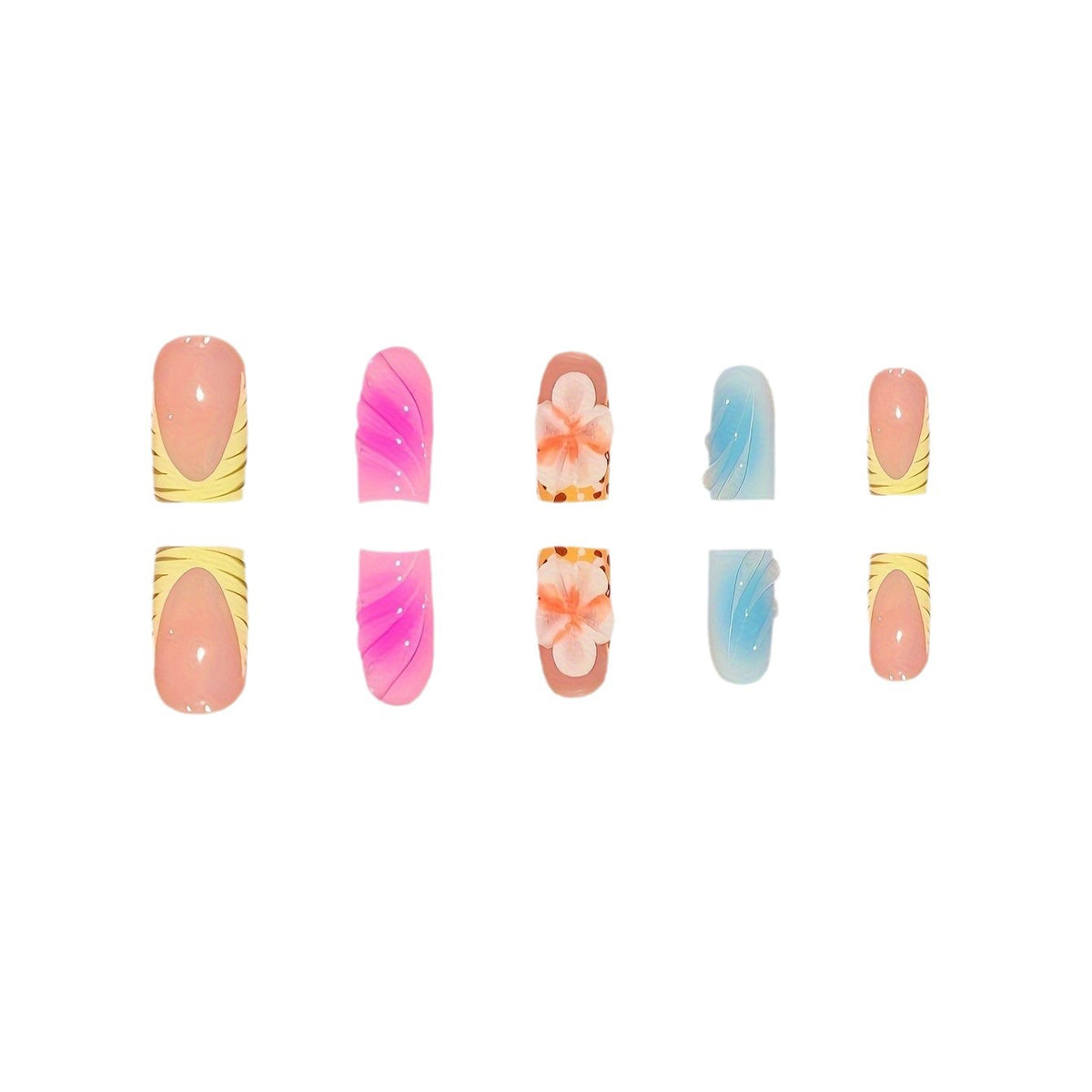 Floral Art Press-On Nails Brehn