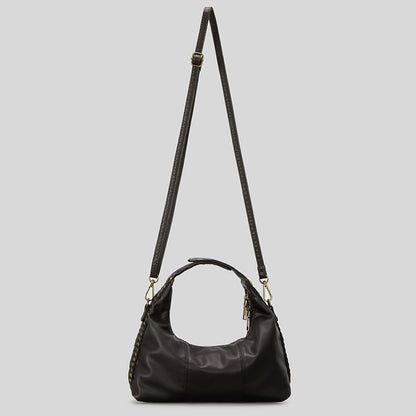 Geflochtene Handheld-Ledertasche