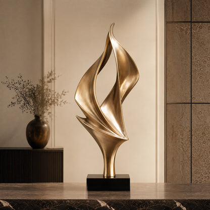 Abstrakte Metallskulptur