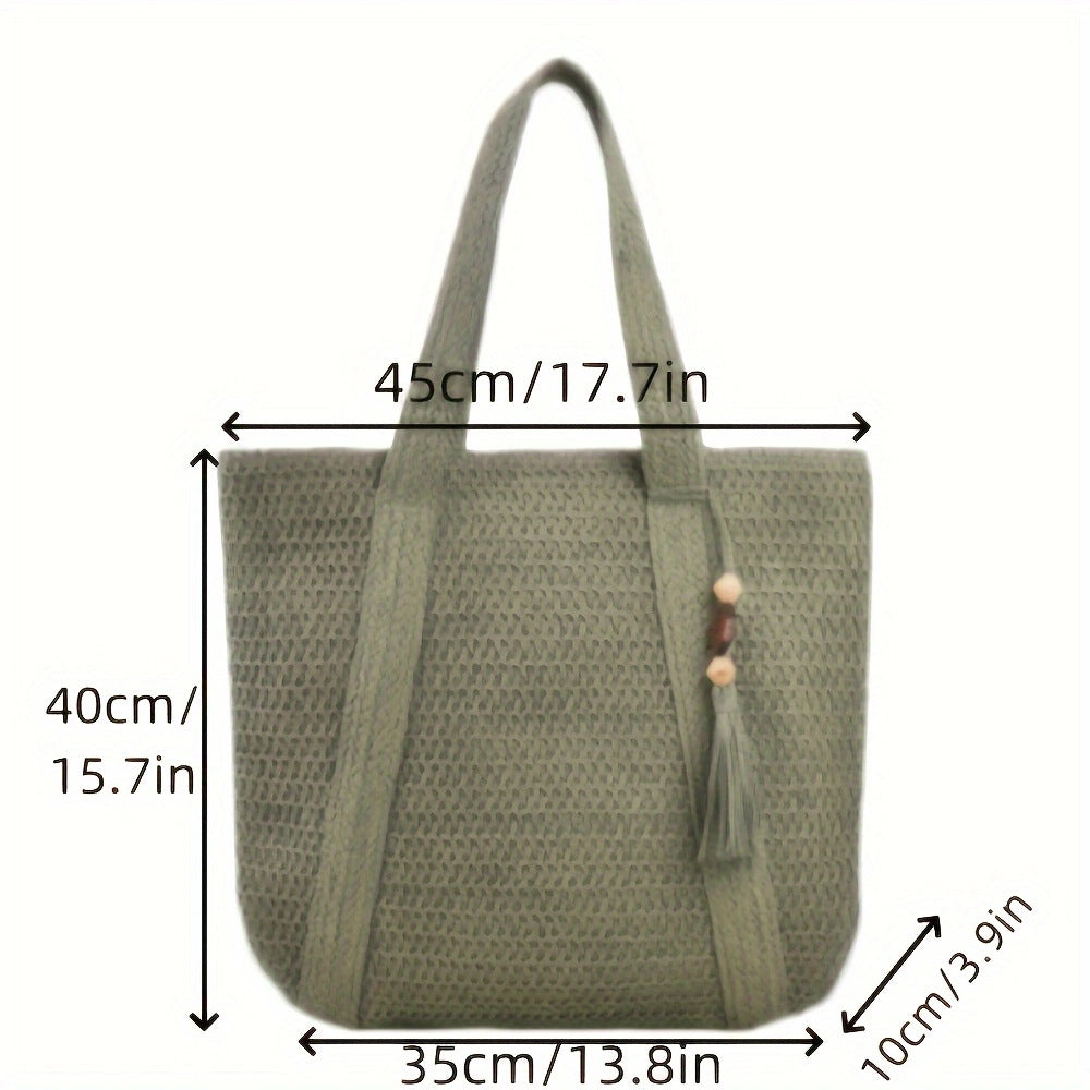 Elegante und Vielseitige Strandtasche mit Ledergriffen Brehn