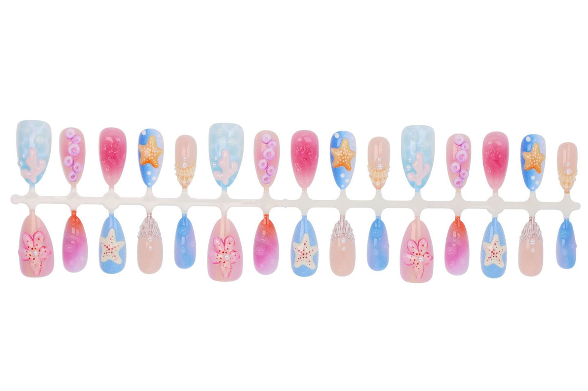 Kunstnagelset mit maritimen und kreativen Designs Brehn