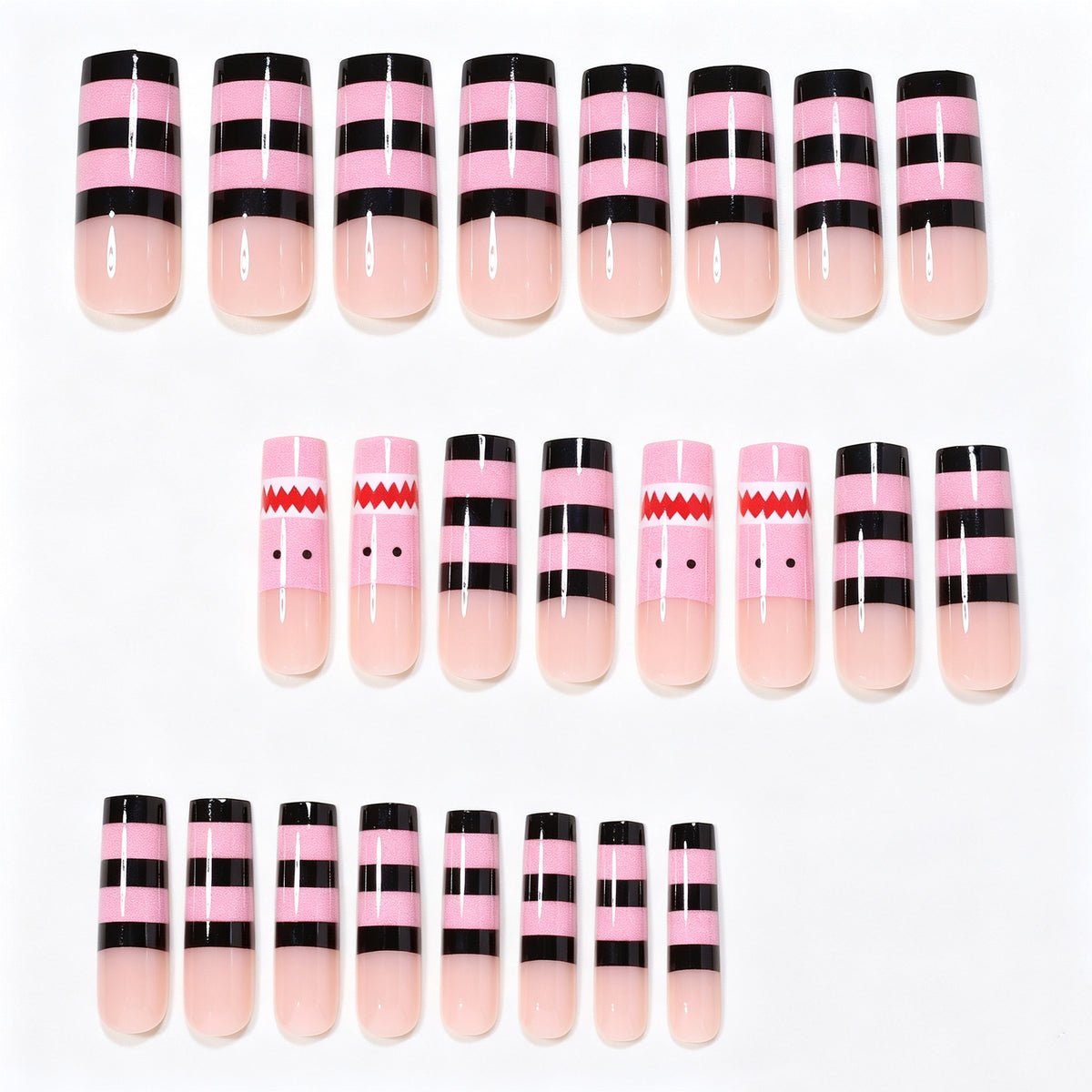 Verspielte Cartoon-Themen-Nagelwraps Brehn