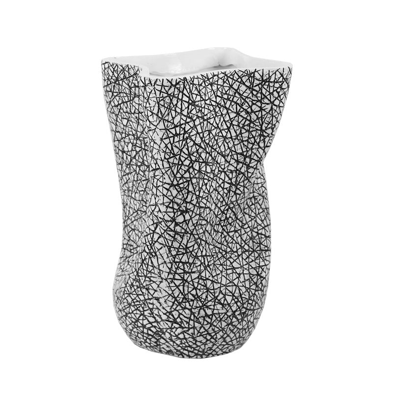 Künstlerische Textur Steingut Vase