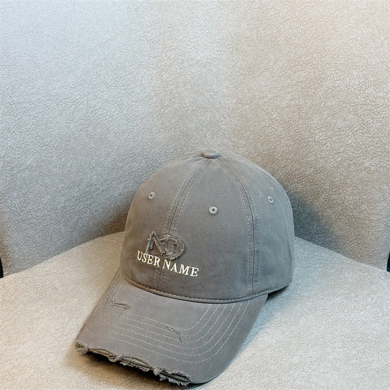 Damen Distressed Casual Verstellbare Baseball Cap Brehn
