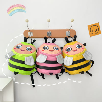 Plüsch-Rucksack mit Bienenmotiv und Praktischen Fächern Brehn