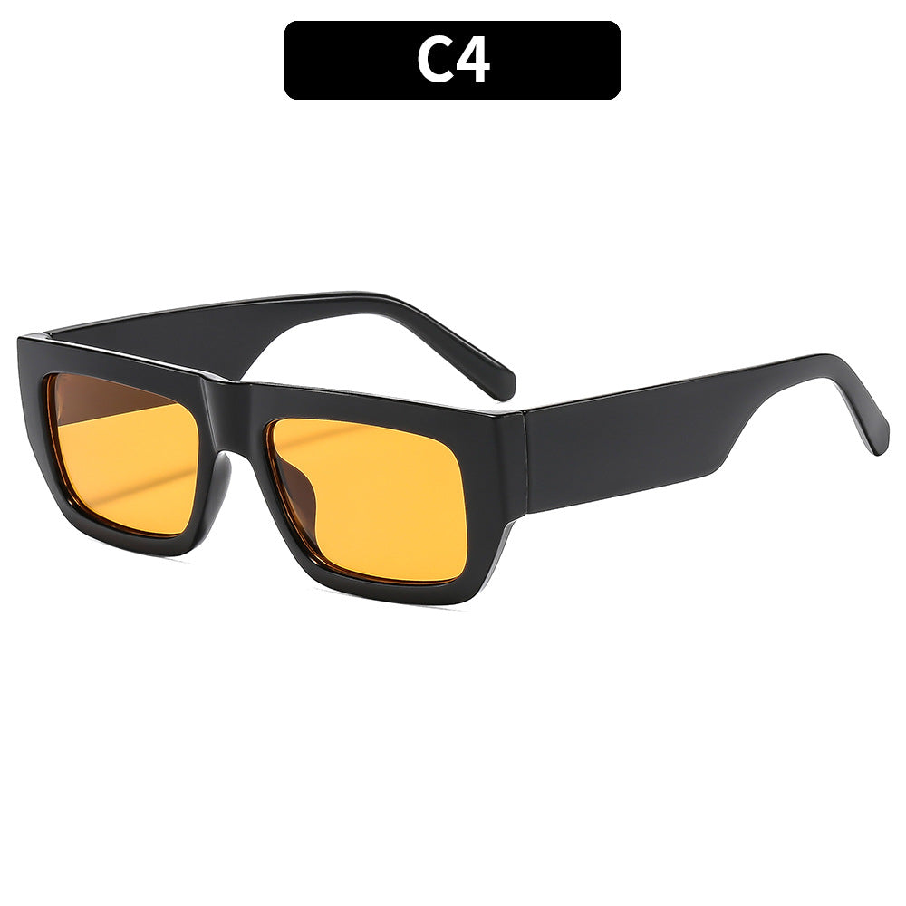 Fette quadratische Rahmen-Sonnenbrille