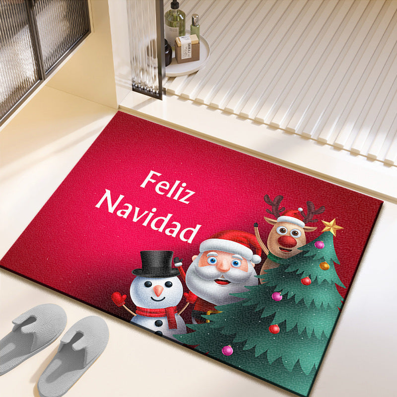 Festliche Weihnachts-Motiv-Badmatte Brehn