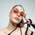 Damen modische quadratische Sonnenbrille mit modernem hochglänzendem Kunststoffrahmen Brehn